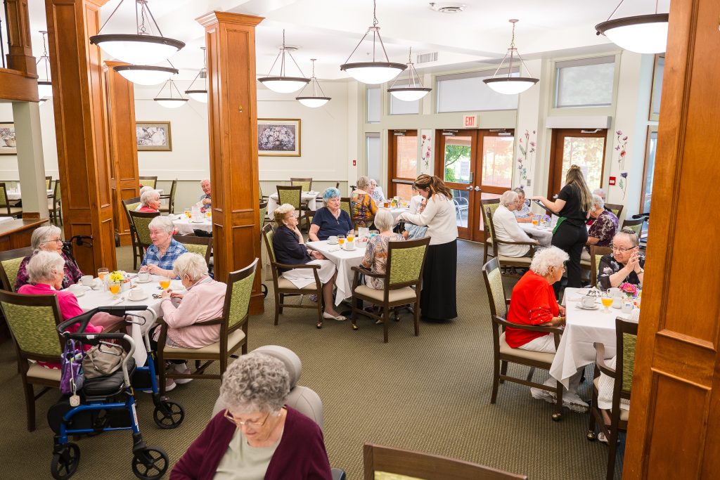 seniors in a room